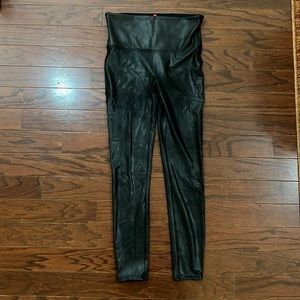 Spanx leather leggings